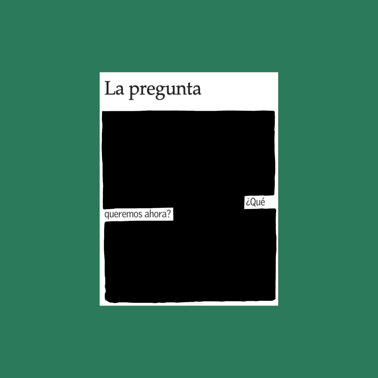 Lámina "La pregunta" 20x20