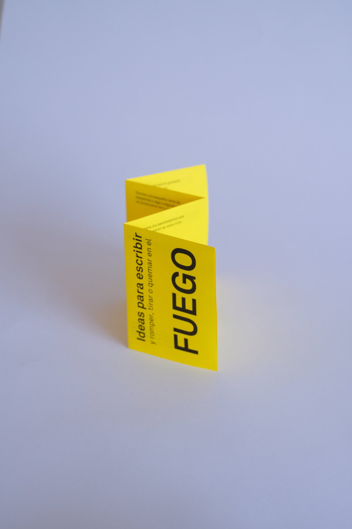 Ideas para escribir y -romper, botar o quemar en el fuego-