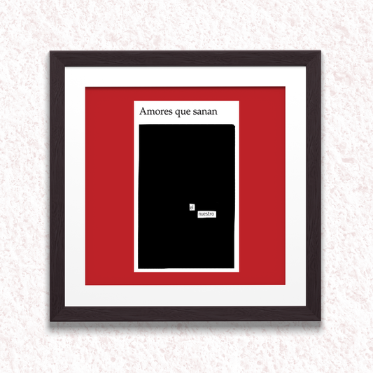 Lámina "Amores que sanan" 20x20 cm