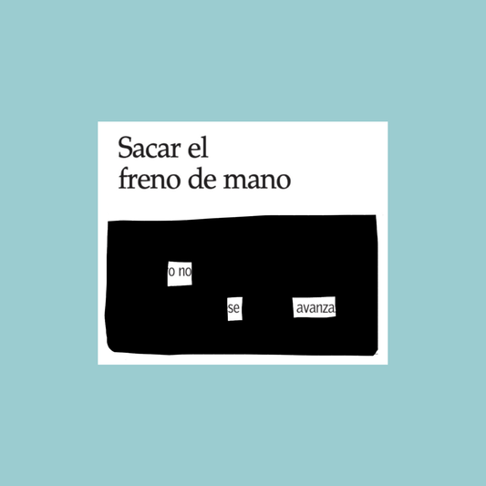 Lámina "Sacar el freno de mano" 20x20 cm