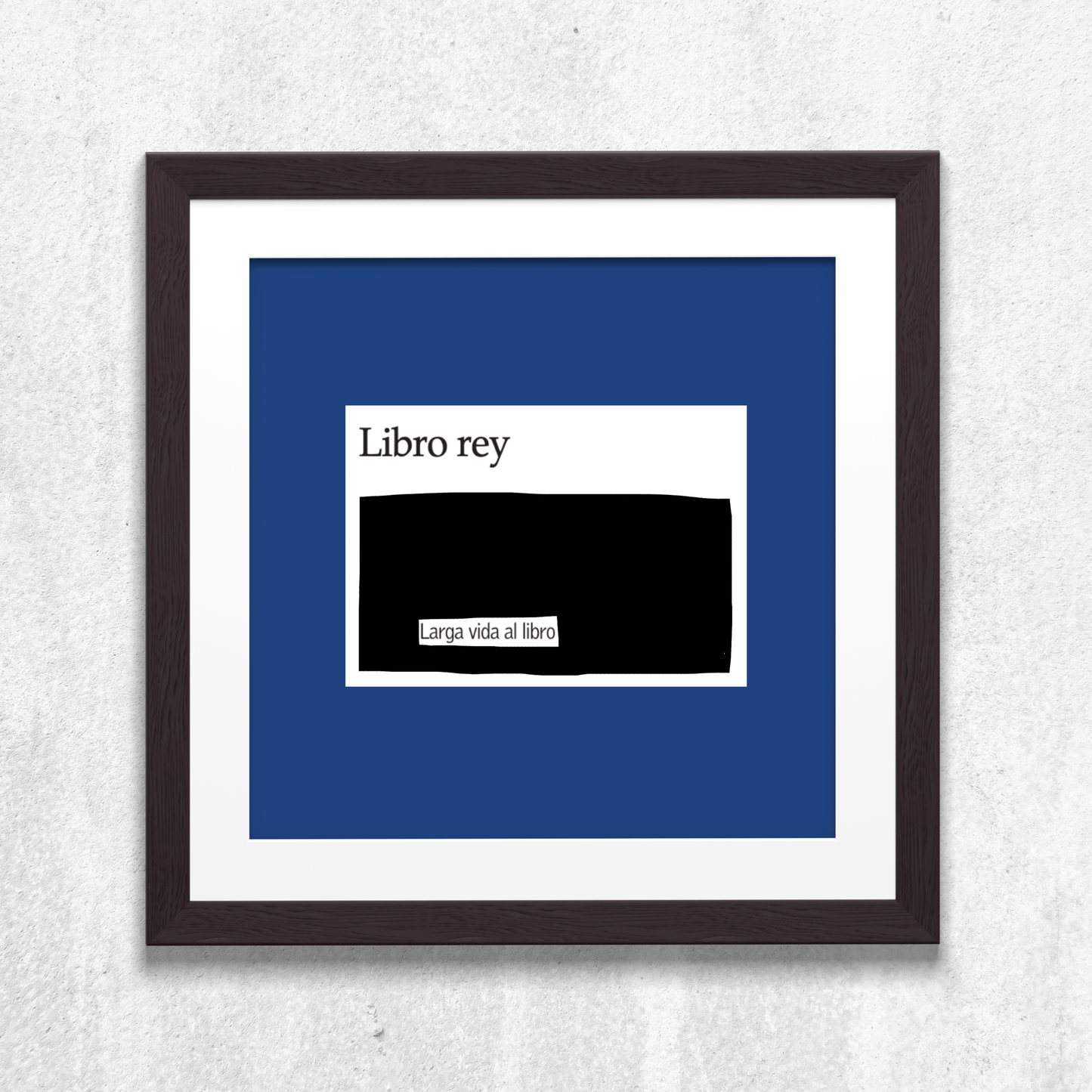 Lámina "Libro Rey" 20x20 cm