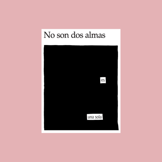 Lámina "No son dos almas" 20x20 cm