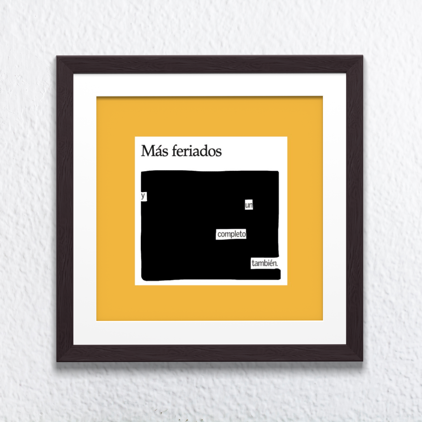 Lámina "Más feriados" 20x20