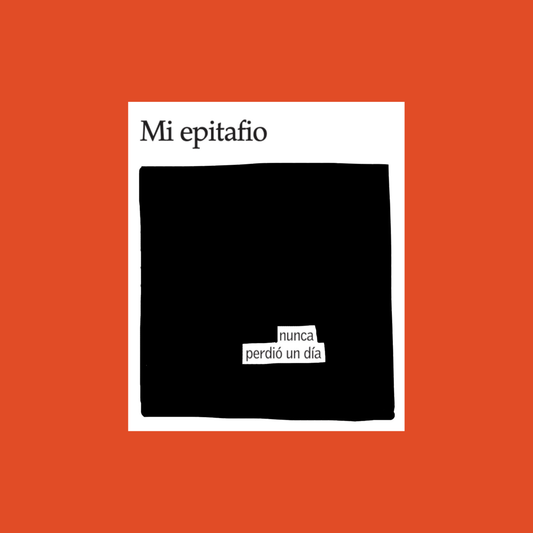 Lámina "Mi epitafio" 20x20 cm