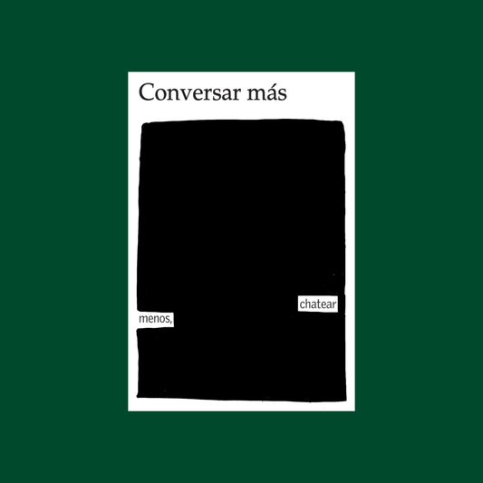 Lámina "Conversar más" 20x20 cm